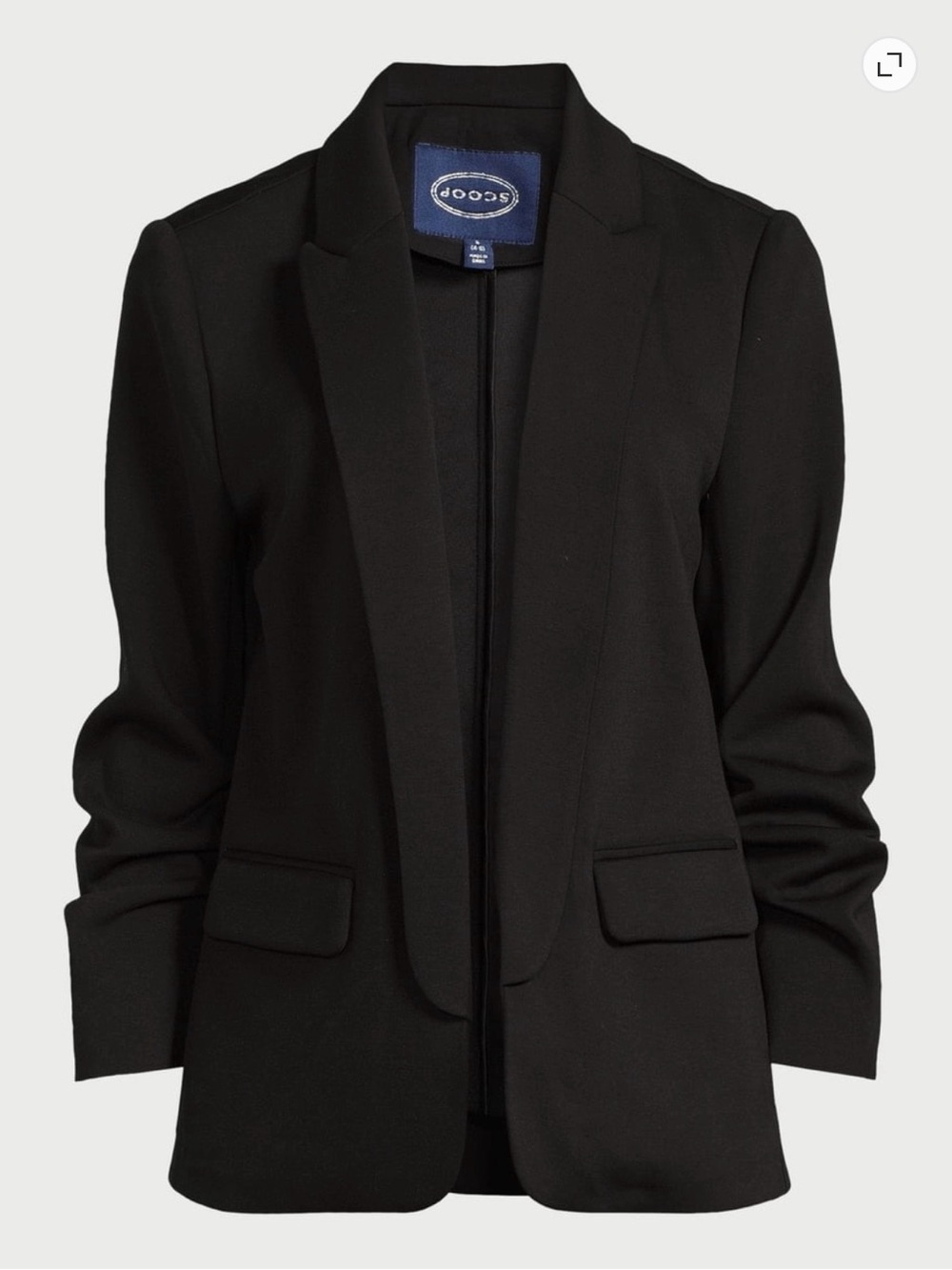 Scoop | Scubaknit Relaxed Blazer with Scrunch Sleeve | XXL